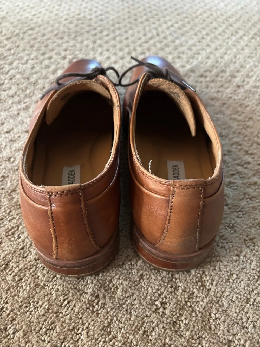Steve Madden Men’s Brown Leather Dress Shoes